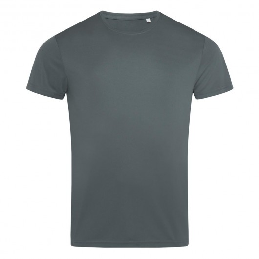 Mens Active Sports Tees granite grey
